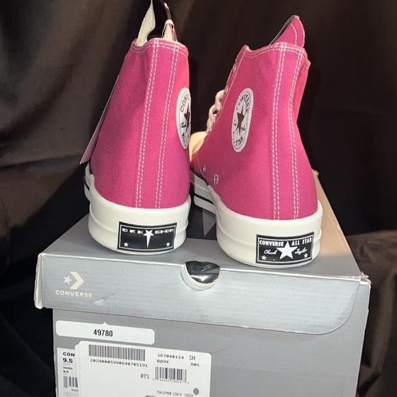 SOLD::ConversexDrkshdw Rick Owens laceless Sneaker NWT men’s 9.5 wmns 11.5 pink - Picture 7 of 11